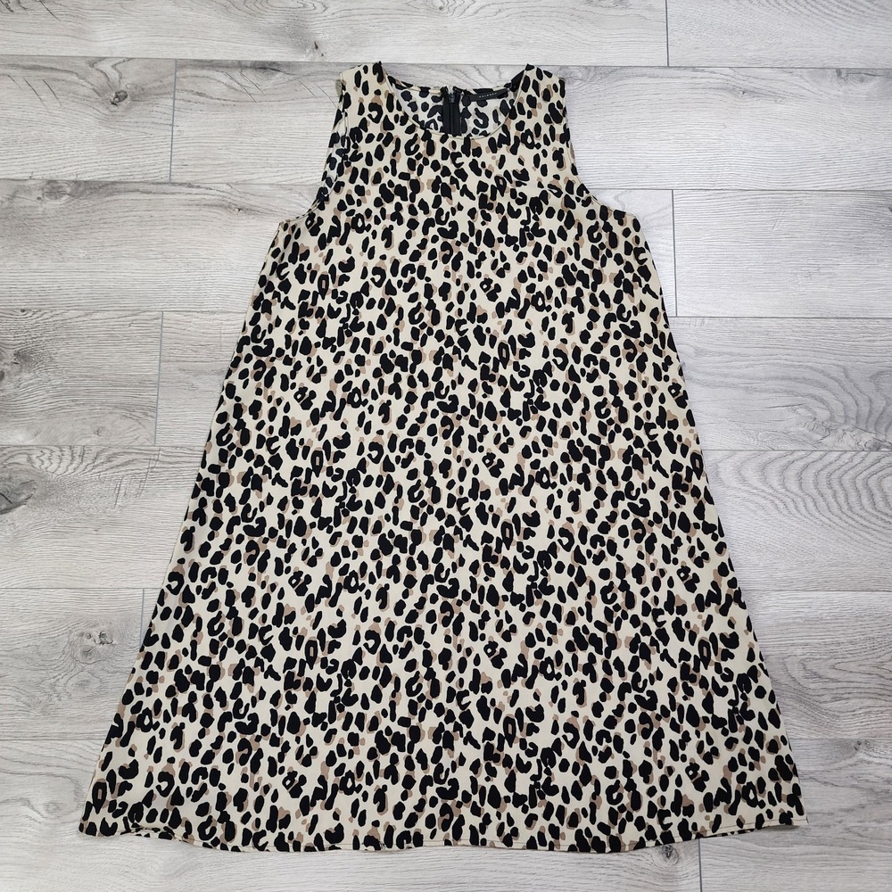 Halogen Abstract Animal Print A Line Women's ‎ Dress Size XS NWOT